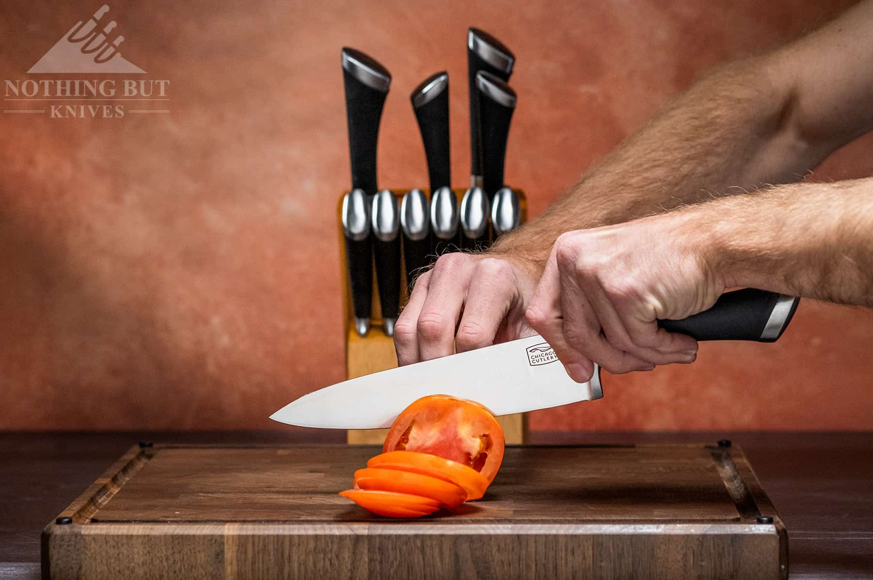 The Chicago Cutlery Fusion chef knife performed well in our tests.