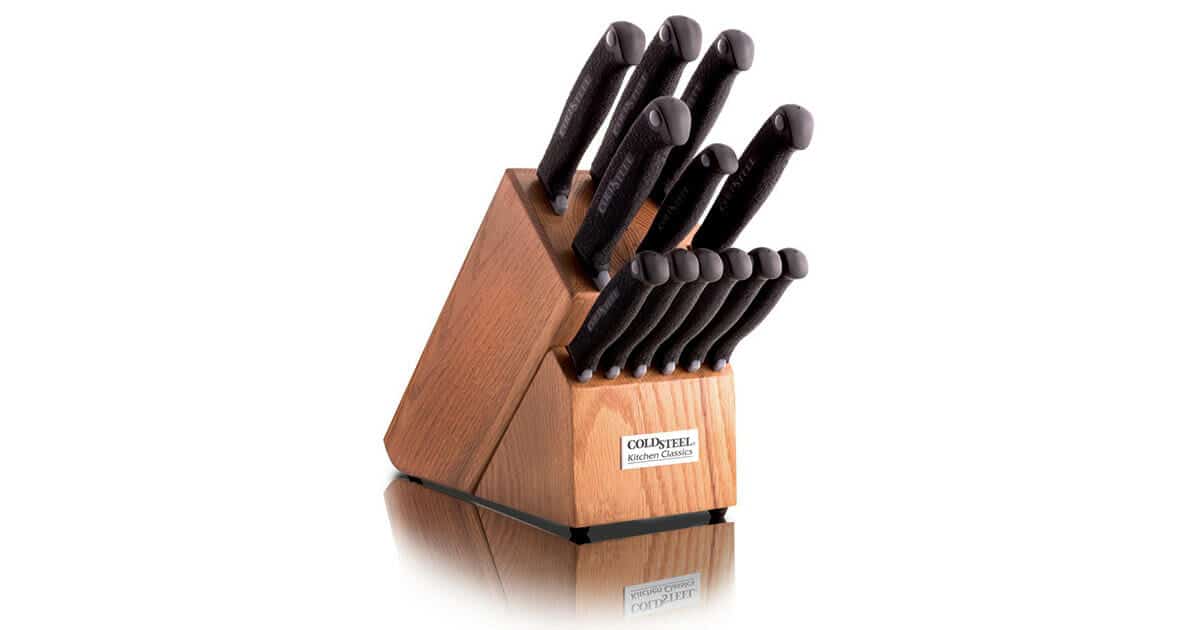 The updated CLassic Kitchen Knife Set from Cold Steel are an excellent option at the sub $150 price point.