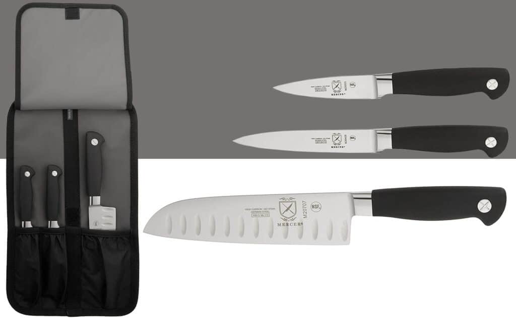 This small set from Mercer is budget friendly and the knives are all well made, but it is a small set that may not work for everyone's needs. 