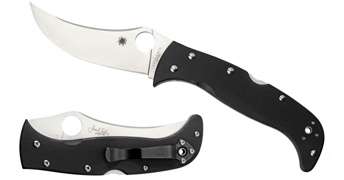 The Chinnok 4 is a practical folder designed by James Keating.