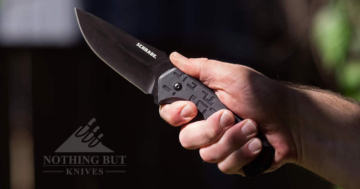 Schrade Schf32 Fixed Blade Knife Full Review 6 Schrade full tang fixed blade bushcraft knife in hand