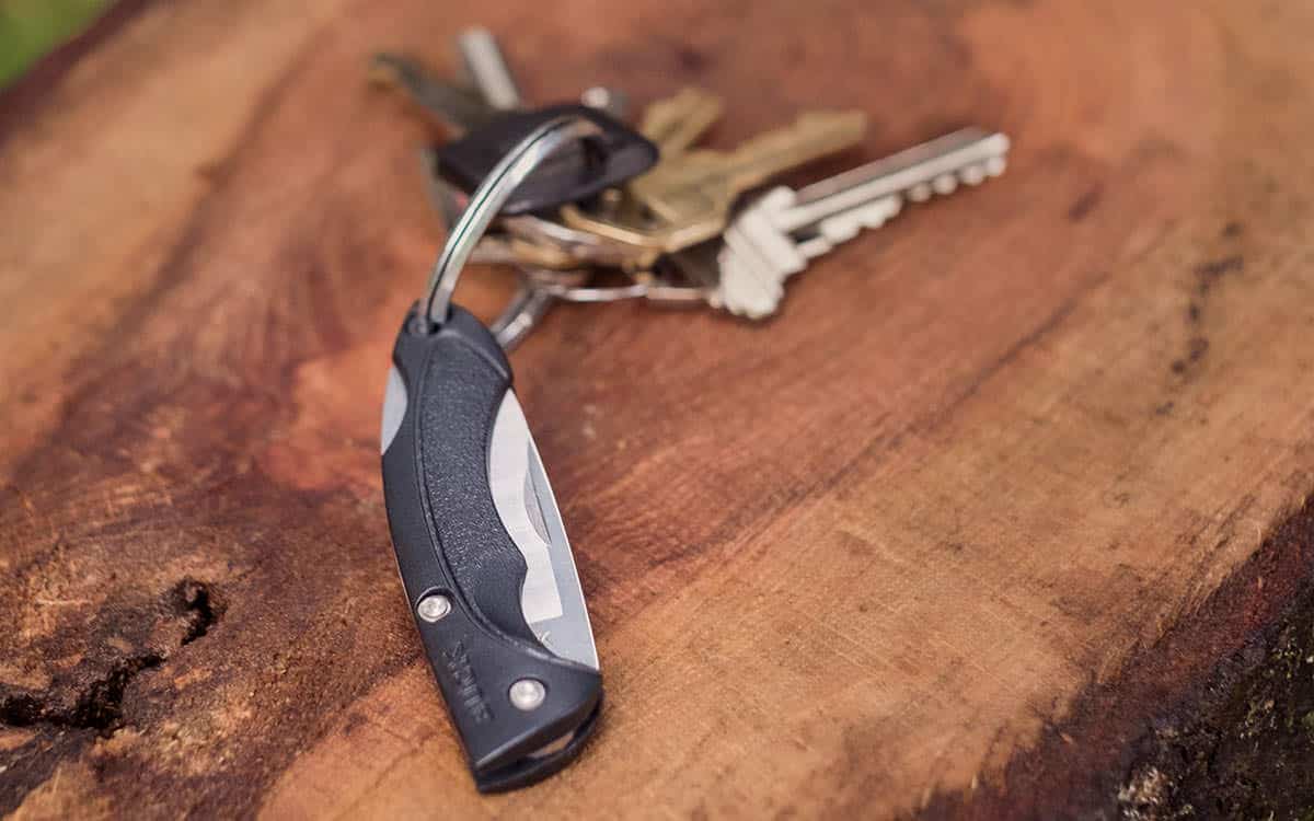 The Buck Knives Nano Bantam is a popular keychain pocket knife.