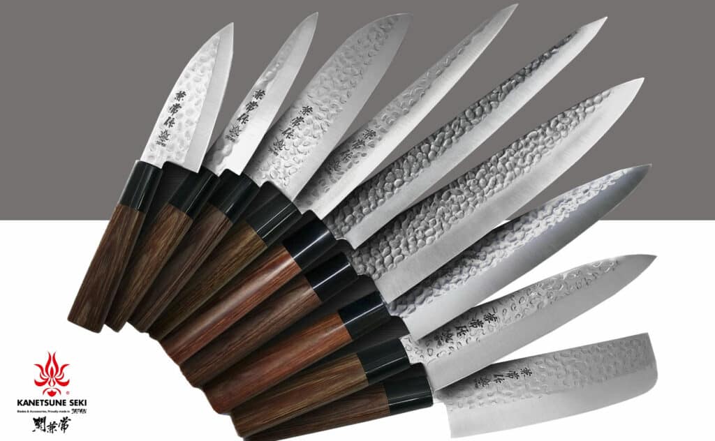 Professional Knives, Premium Stainless Steel 9 Piece Chefs Knife Set in Case