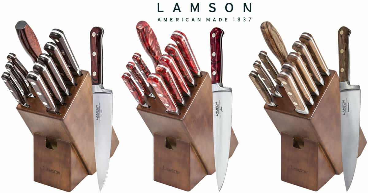 Best Professional And High End Kitchen Knife Sets In 2023 44 All three Premire Forged knife sets from Lamson Cutlery including, Fire, Silver and Rosewood. These high end sets offer professional level performance, and they look great on a kitchen counter