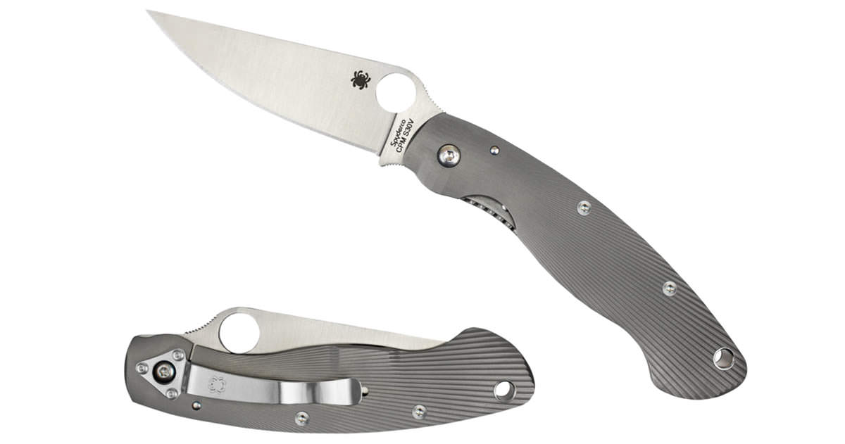 Spyderco Ti Military folding knife is one of the best new knives of 2017.