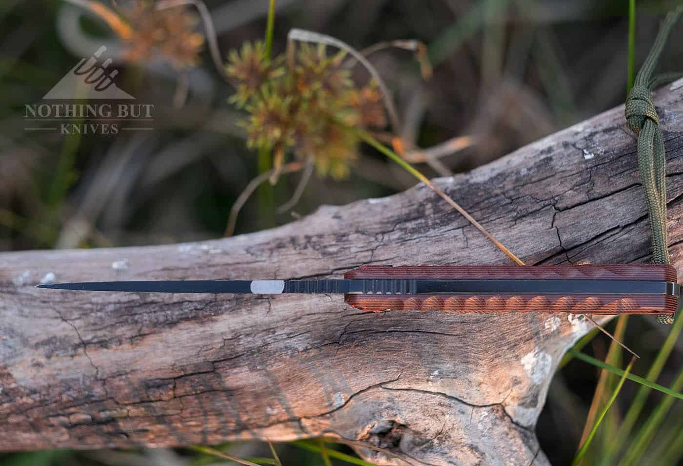 Cima G20 Review - Image 8 The Cima G20 Survival Knife top view shows the jimping.