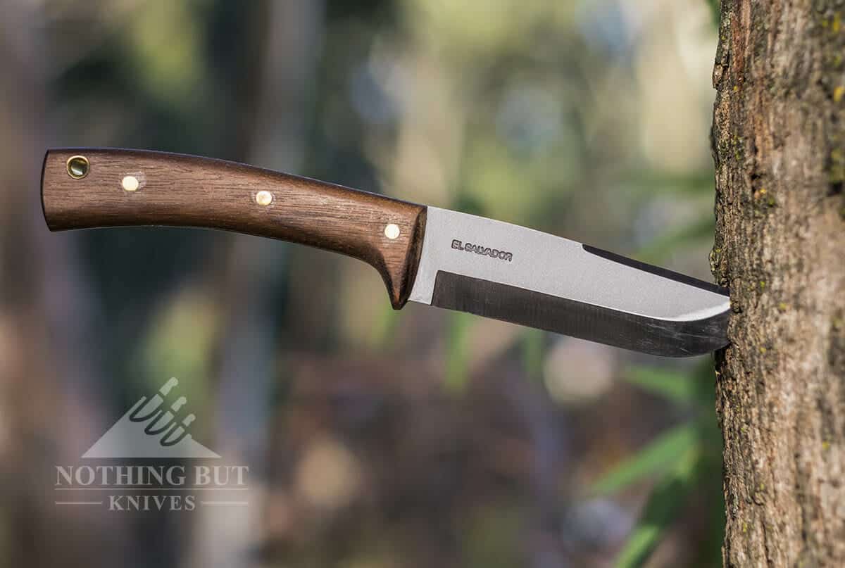 The Condor Stratos Carbon 1095 steel blade.