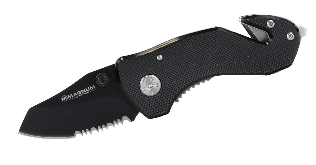 The Boker Magnum Rescue Knife is a great choice if you are looking for a compact EDC that is a great budget option. 