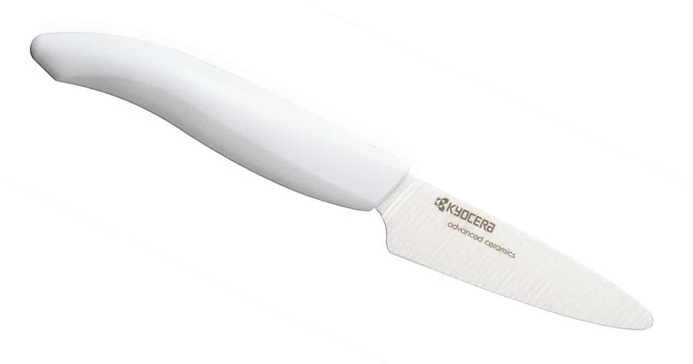 We put the Kyocera Revolution Series Ceramic Paring Knife through several slicing, dicing and cutting tests in our home litchen review and it handled them well.