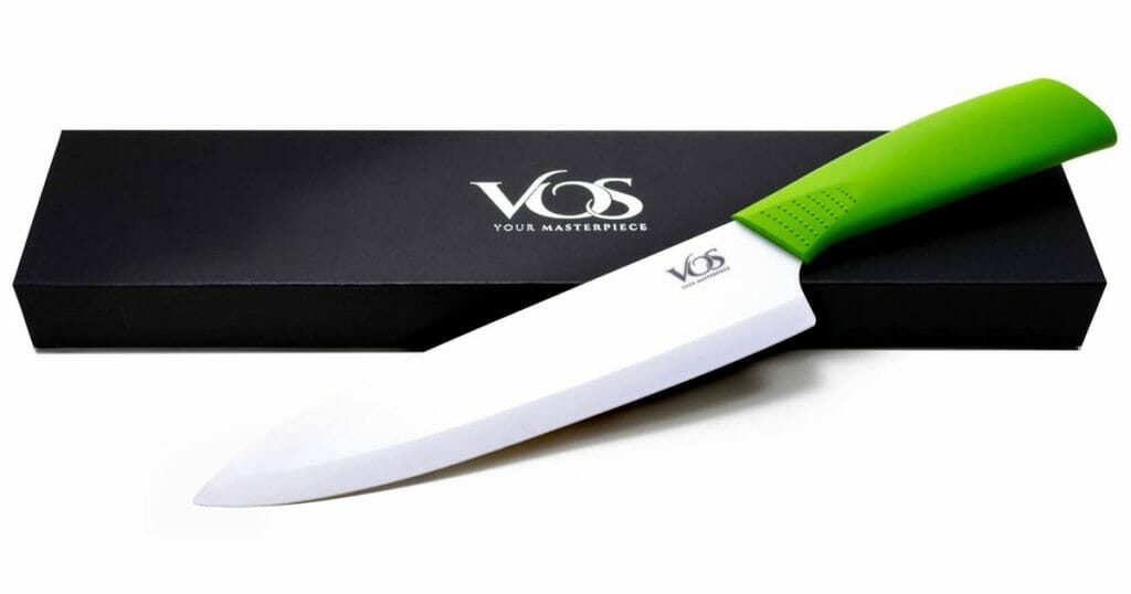 The Vos Ceramic Chef Knife is a practical addition to any kitchen.