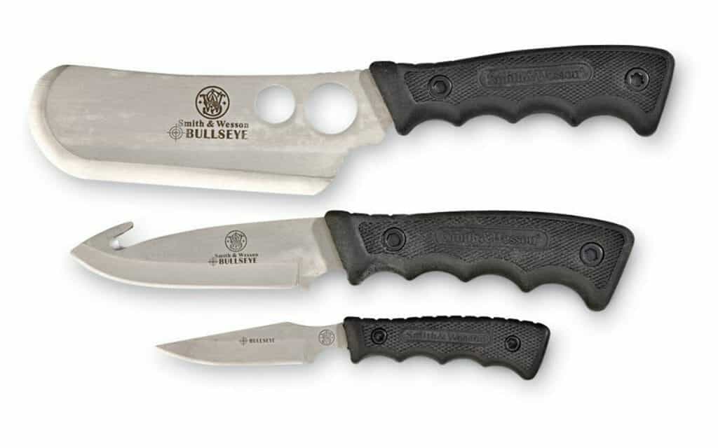 An excellent camping and hunting knife set from Smith and Wesson.