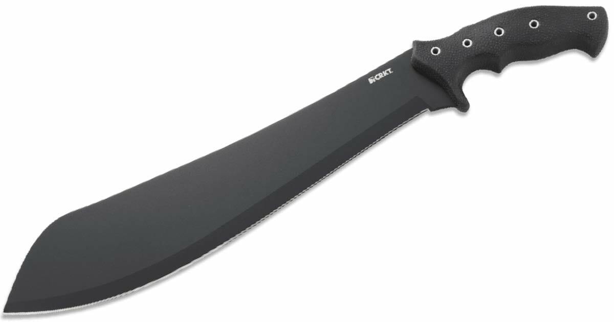 The CRKT Halfchance machete has a parang blade.