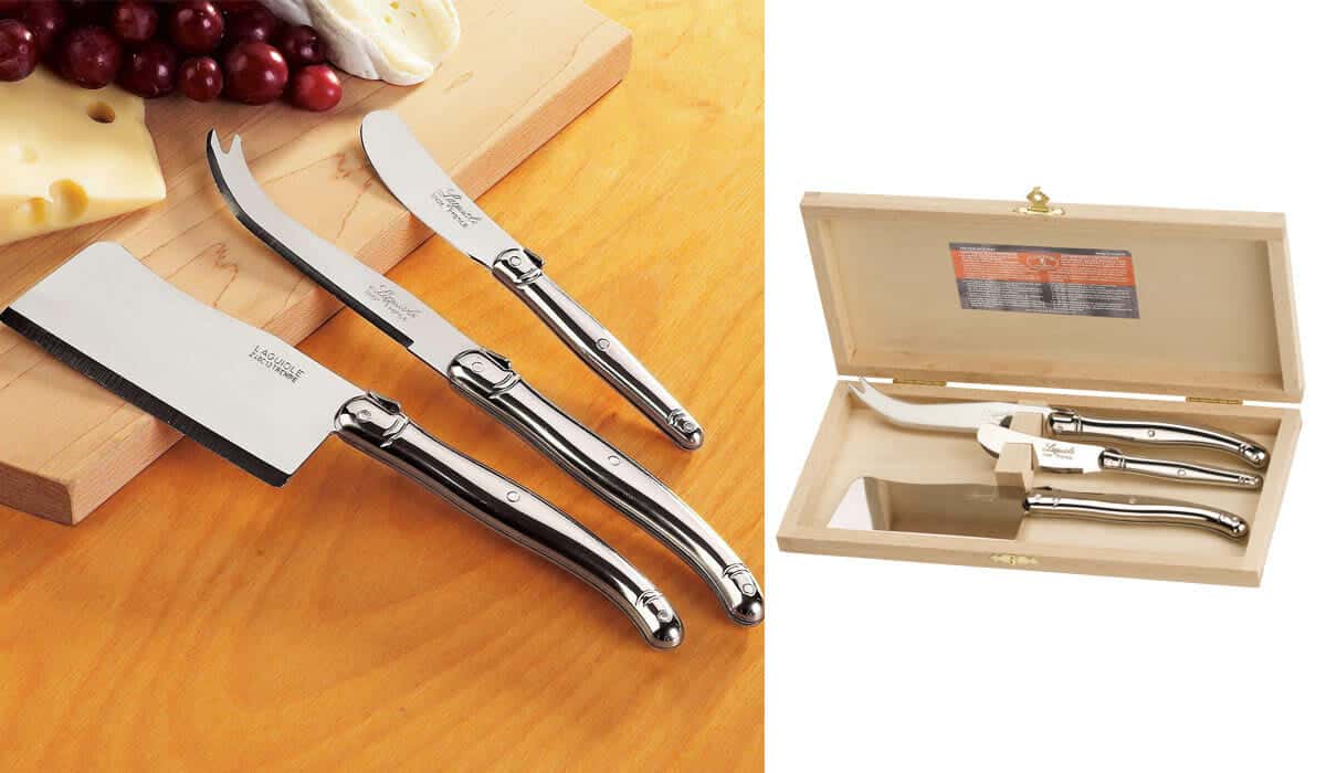 A Guide To Cheese Knife Sets And Happiness Through The Charcuterie Method - Image 3 This excellent cheese knife set ships with a wood block.