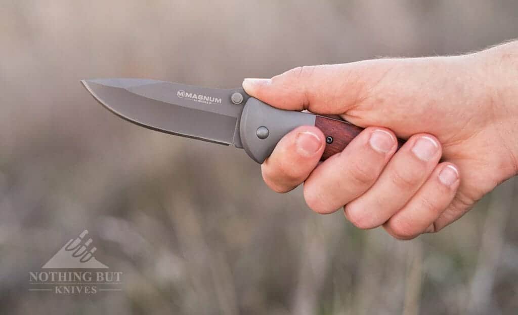 The Boker Co-Operator handle ergonomics.