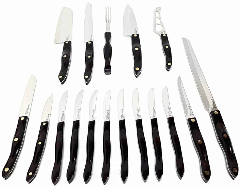 Cutco is one of the most popular kitchen cutlery brands made in the USA.