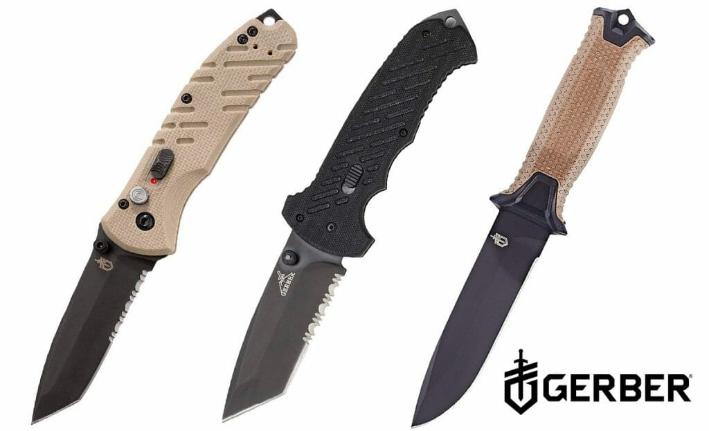 Gerber Gear fixed blade and folding knives made in the USA.