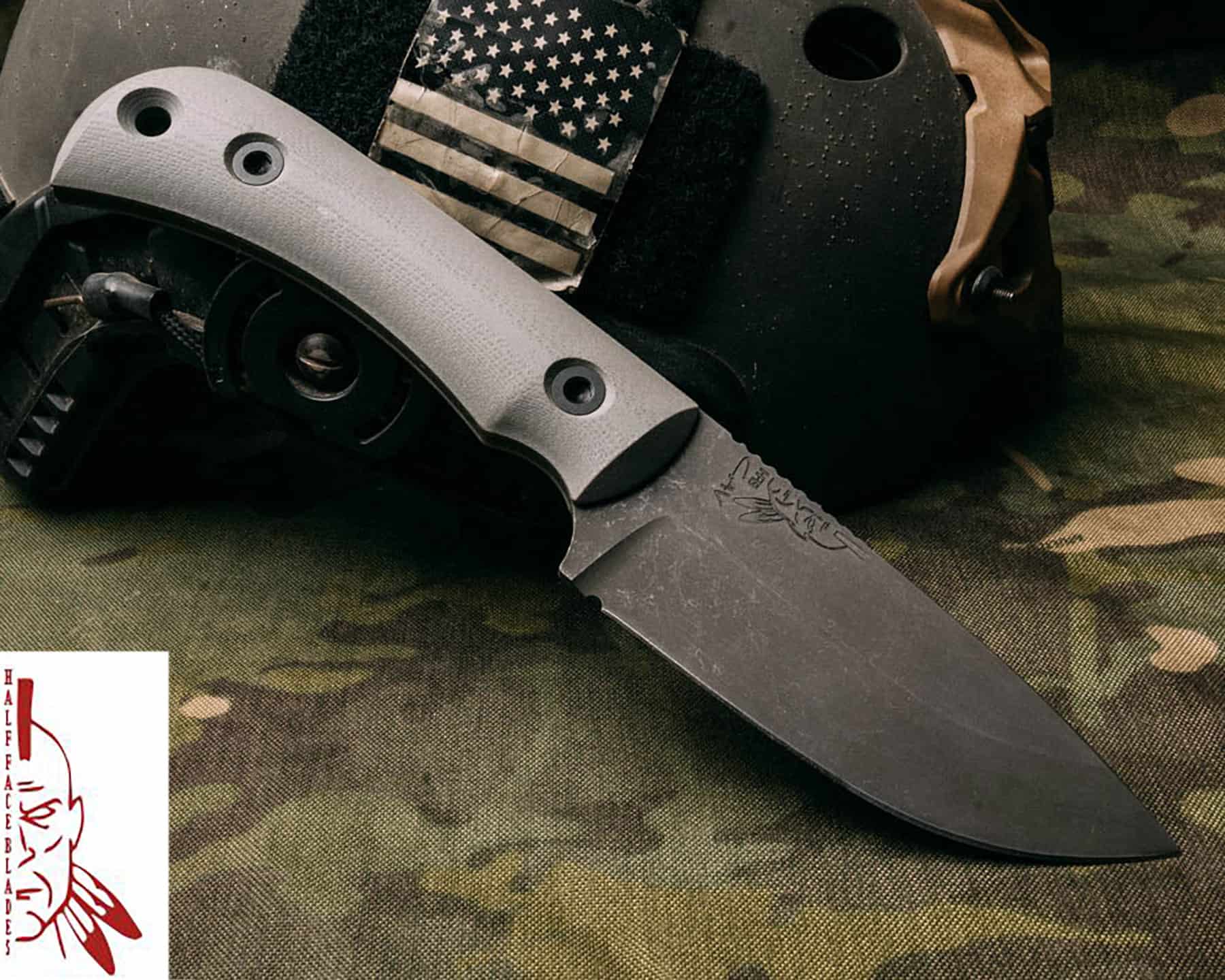 Half Face Blades makes hunting, tactical and survival knives in the US.
