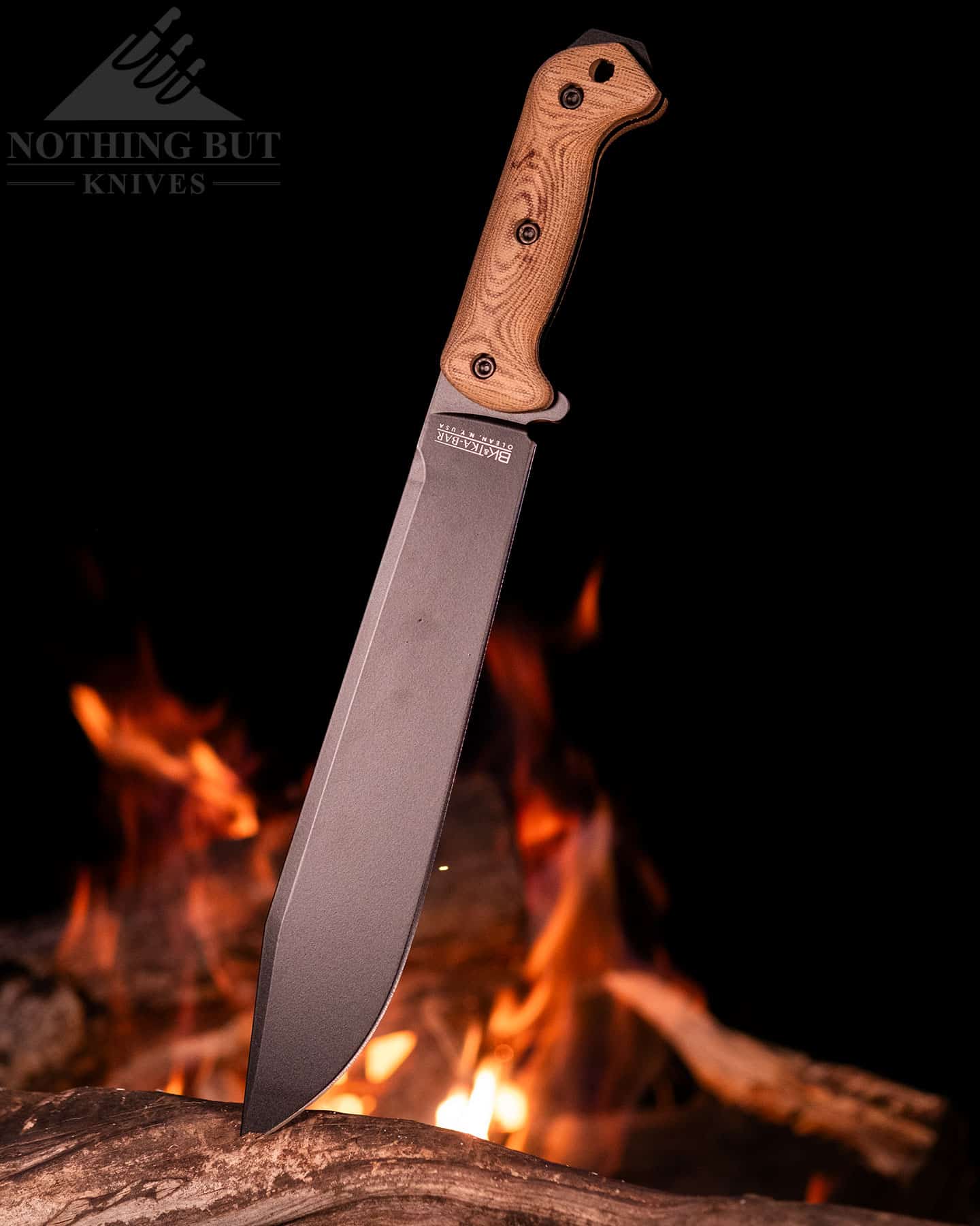 The Ka-Bar Becker BK20 is a big Bowie knife capable of hard work. 