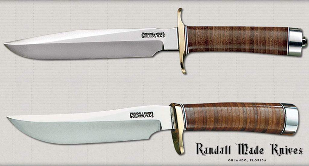 Two fixed blade Randal Made Knives.
