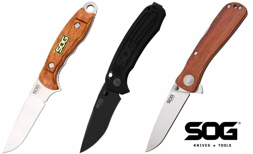 SOG fied blade and folding knives that are mae in the USA.