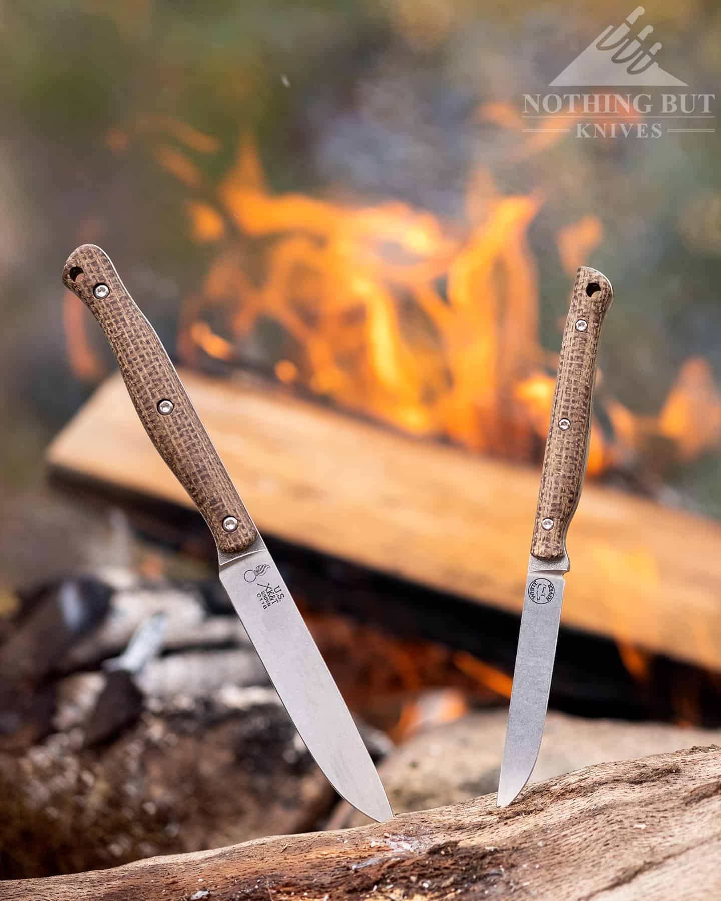 The White River Knives Exodus 3 and 4 fixed blades make great backpacking and camping knives.