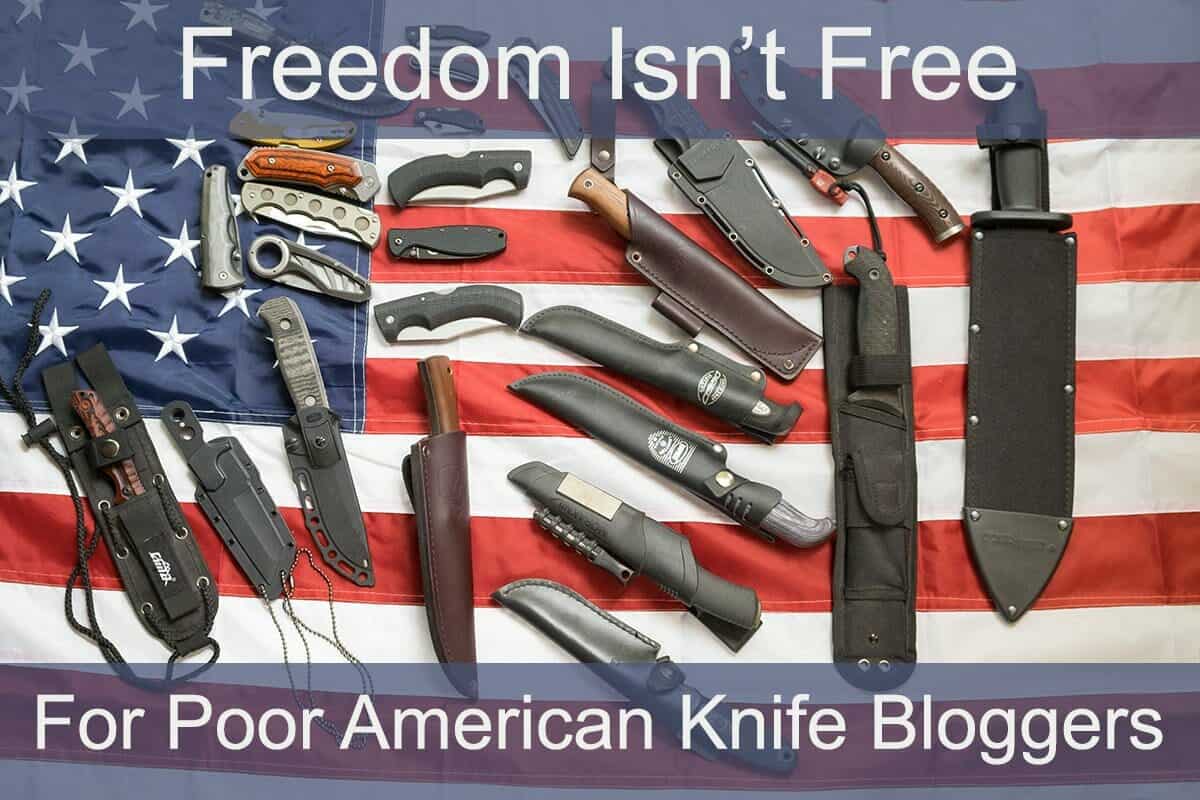 Life is hard for poor knife bloggers in the United States.