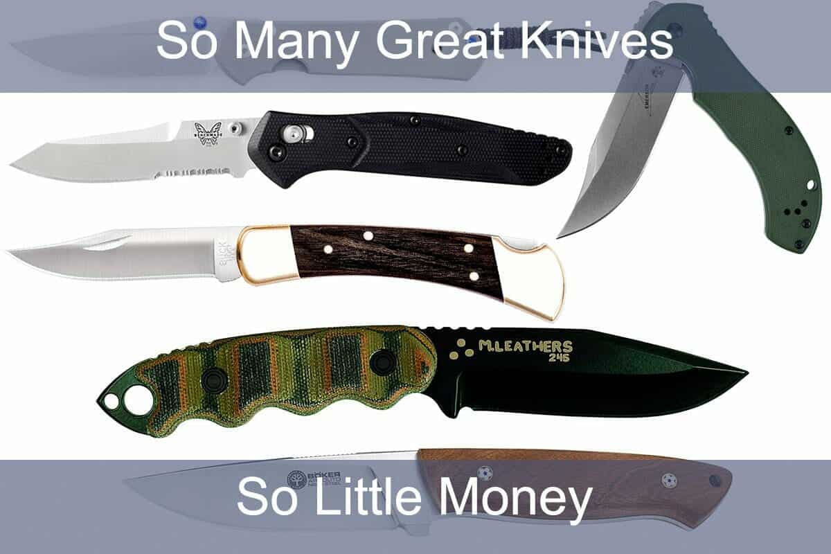 It is not hard to justify buying all these knives, but it is hard to find the money.