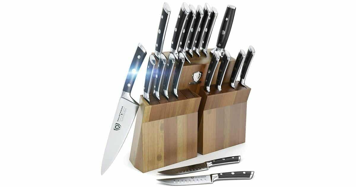 Dalstrong - 8 Chef's KnifeThe Crixus - Shogun Series - Chef & Cleaver Hybrid - Japanese AUS-10V Super Steel - Meat Knife - w/Sheath