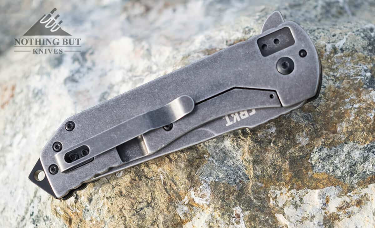 Ruger Crkt 2-Stage Compact Knife Review - Image 2 The stainless steel side.