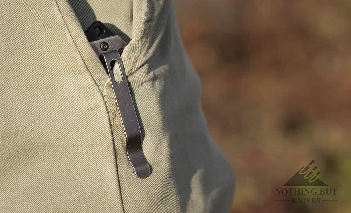 Ruger Crkt 2-Stage Compact Knife Review - Image 12 This packe knife sits pretty deep.