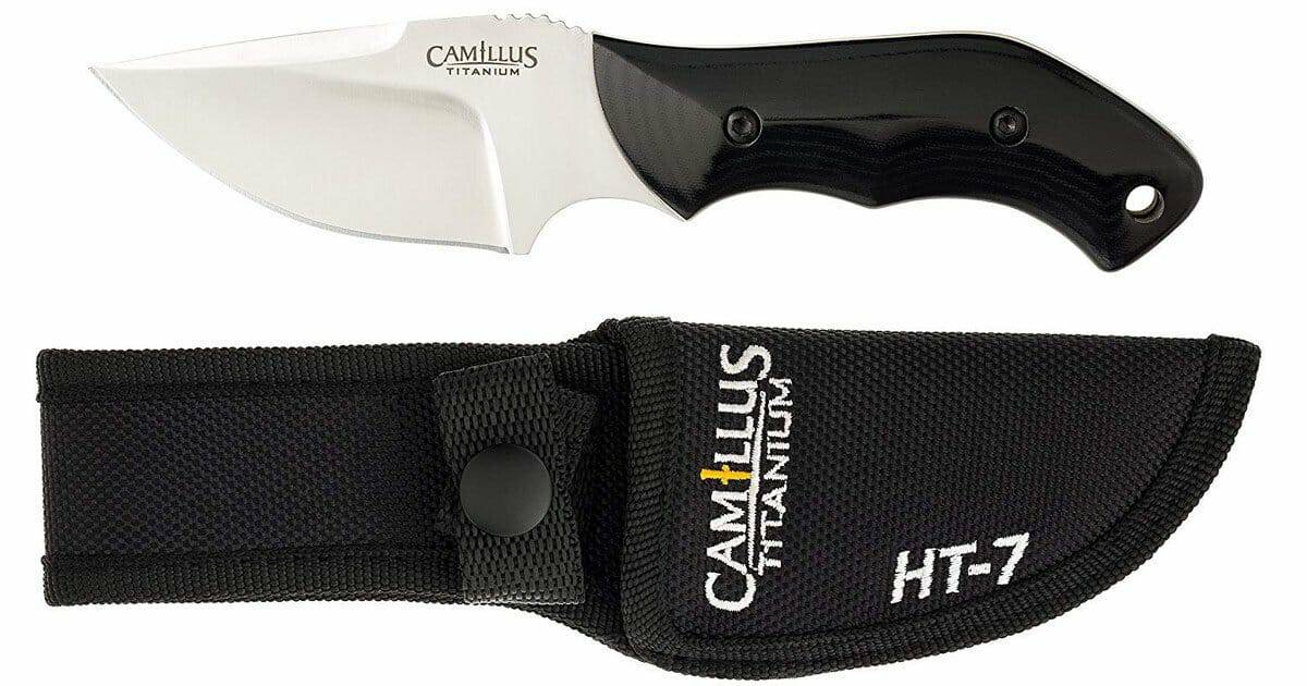 The Camillus-HT-7-Titanium is a popular budget hunting and skinning knife. 