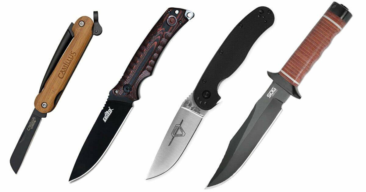 These great knives from CRKT. SOG. Callimus, Cold Steel and Cima.