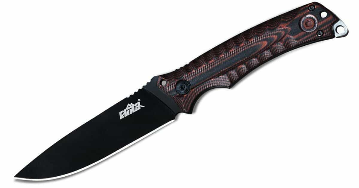 The Cima g20 fixed blade knife has a well designed AUS 8 steel blade. 