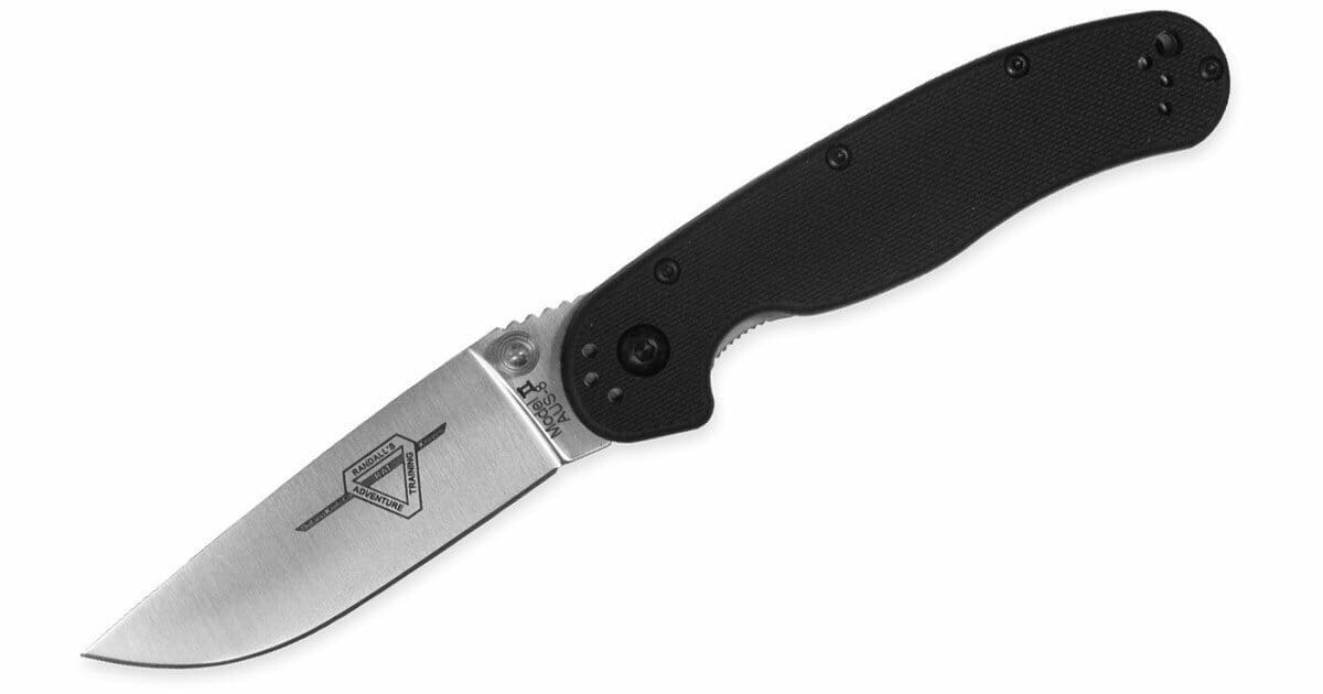 The Ontario Rat 2 is an excellent camping knife with AUS-8 steel.