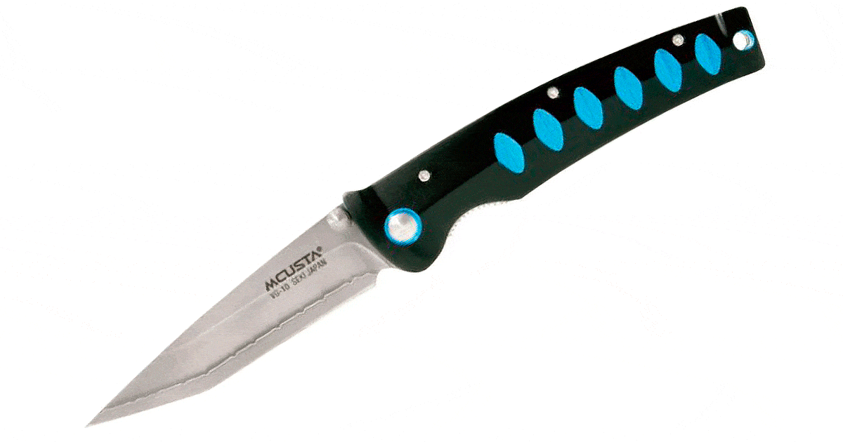 The Mcusta Katana is a great tactical Japanese EDC folding knife. 