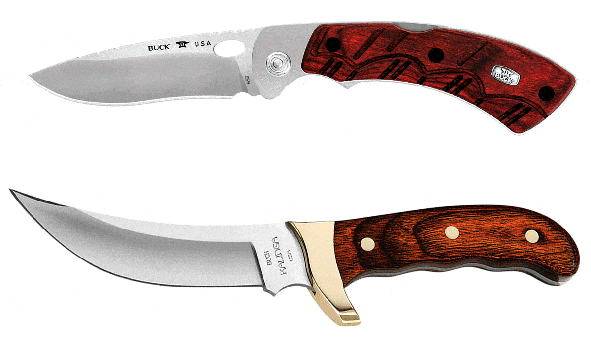 Buck Knives DymaLux wood Handles