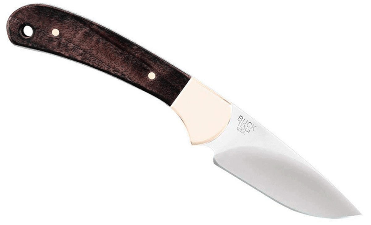 The Buck 113 hunting knife is a great choice for hunting small game like bird or rabbit.