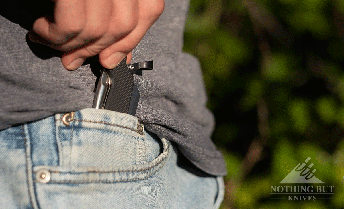 The Camillus 6.5 knife would benefit greatly from the addition of a pocket clip. 