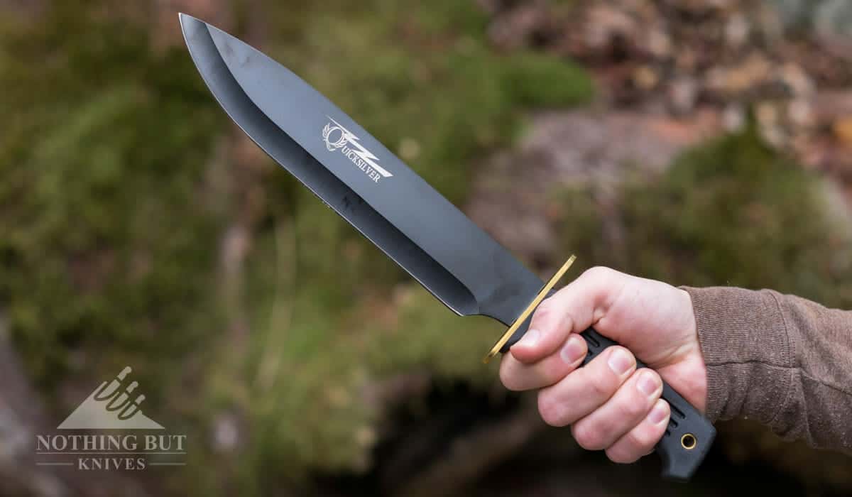 Frost Cutlery Quicksilver Bowie Knife Review - Image 3 The Quicksilver Bowie is easy to grip.