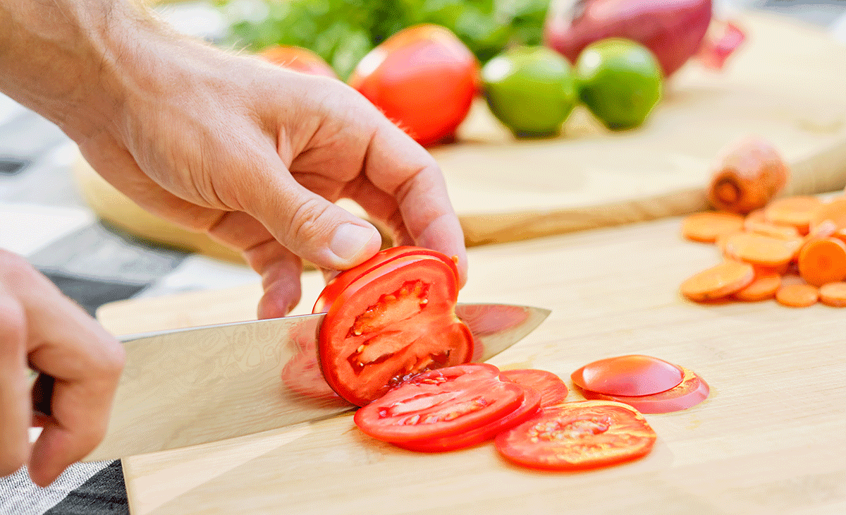The Mosfiata 8 inch chef knife is a great budget option for the busy home cook.