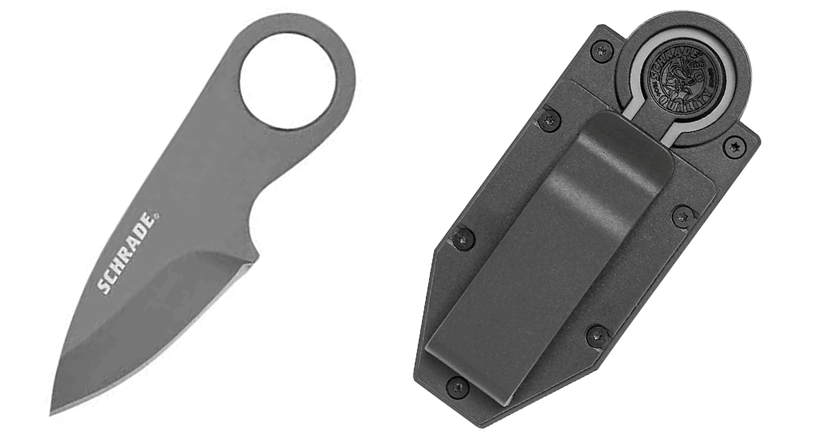 This compact neck knife is comfortable to carry and the money clip is a practical feature. 