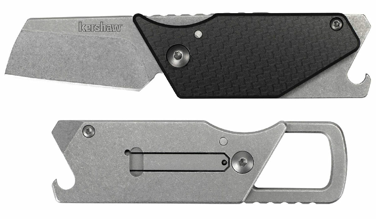 This Sinkevich design is more of a keychain multitool than a pure knife.