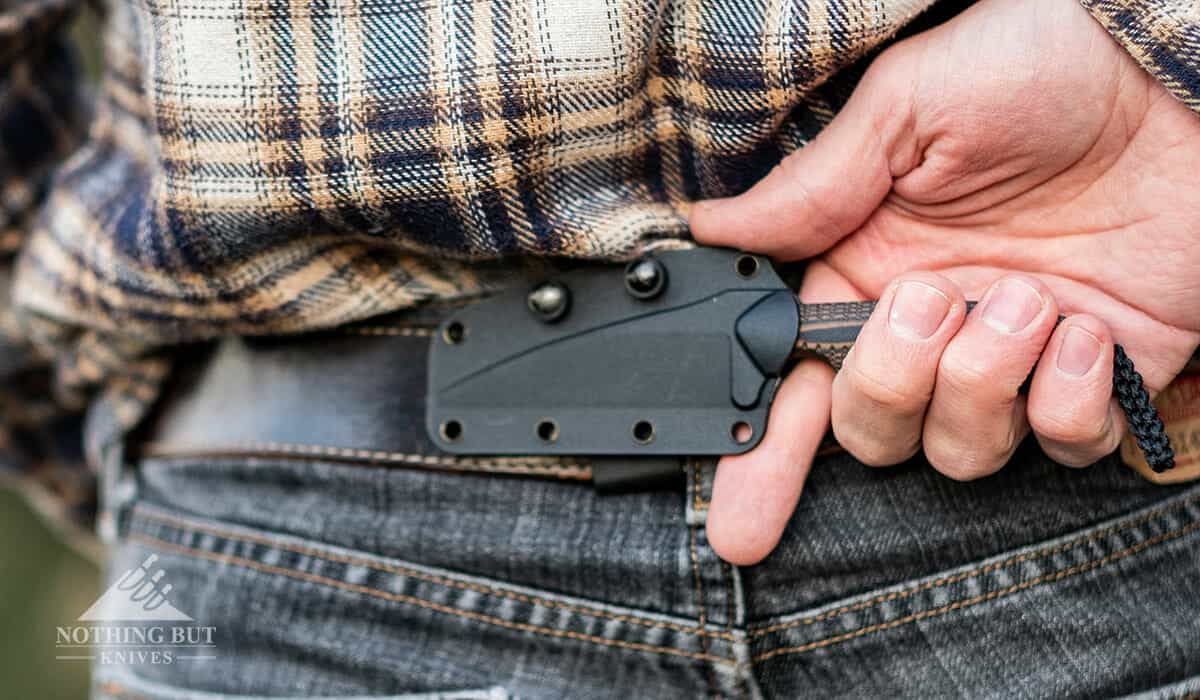 Crkt S.p.e.w. Review - Image 4 The spew tends to sag a little in it's sheath when it is set up for horizontal carry.