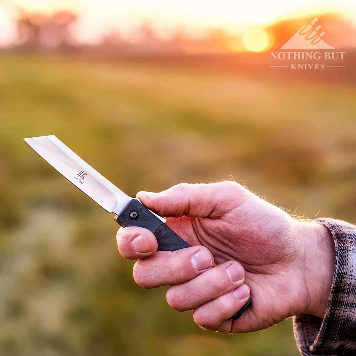 Katsu Bamboo Folding Knife Review - Image 4 The Katsu Bamboo has a great blade.