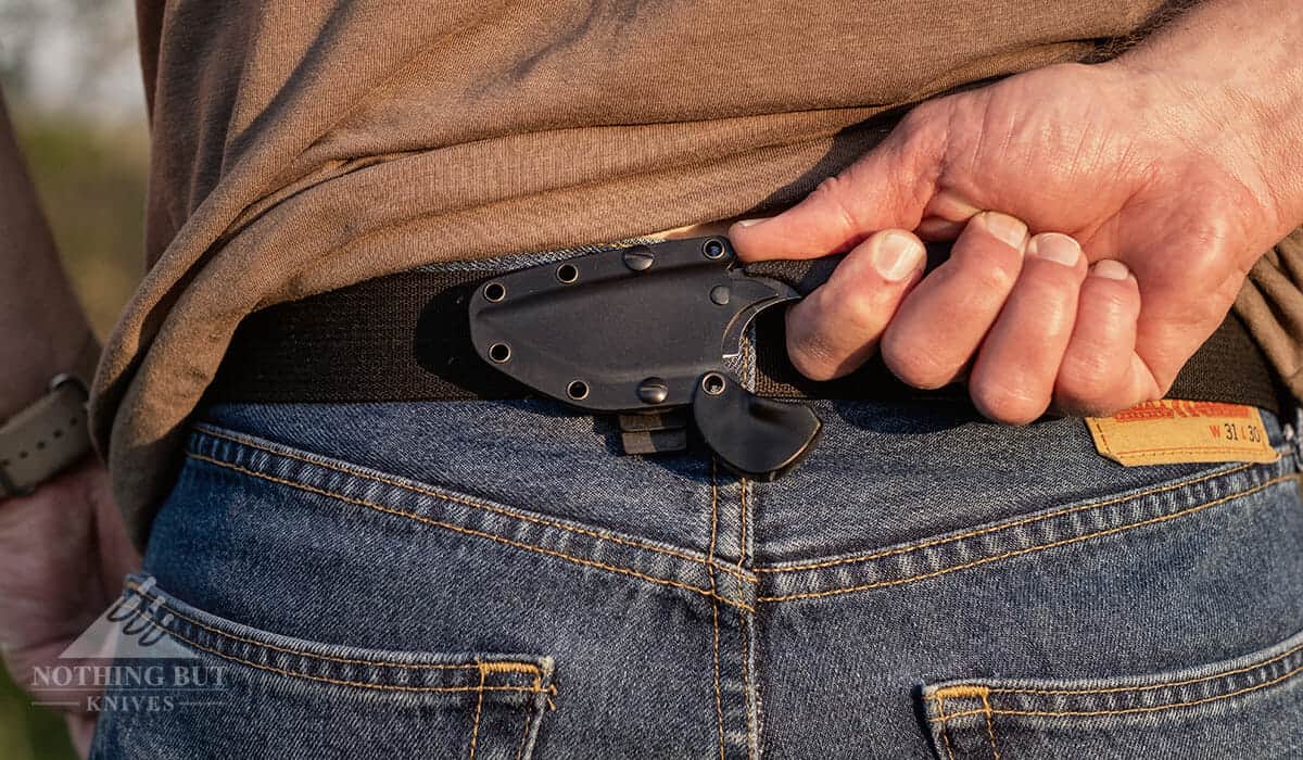 Outdoor Edge Le Duck Knife Review - Image 7 The Le Duck sheath is possibly the most versatile budget sheath on the market.