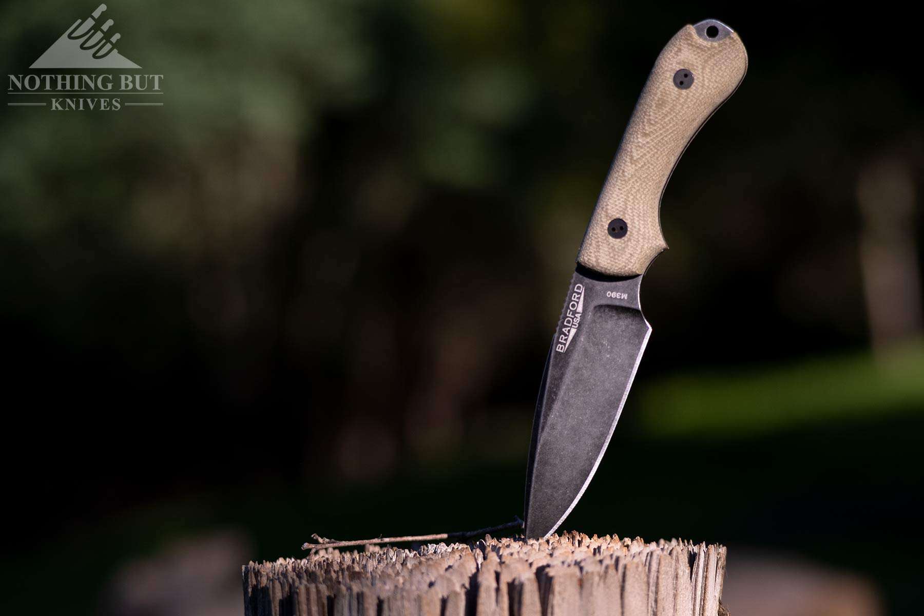 The Bohler M390 steel version of the Bradford Guardian 3 fixed blade knife.