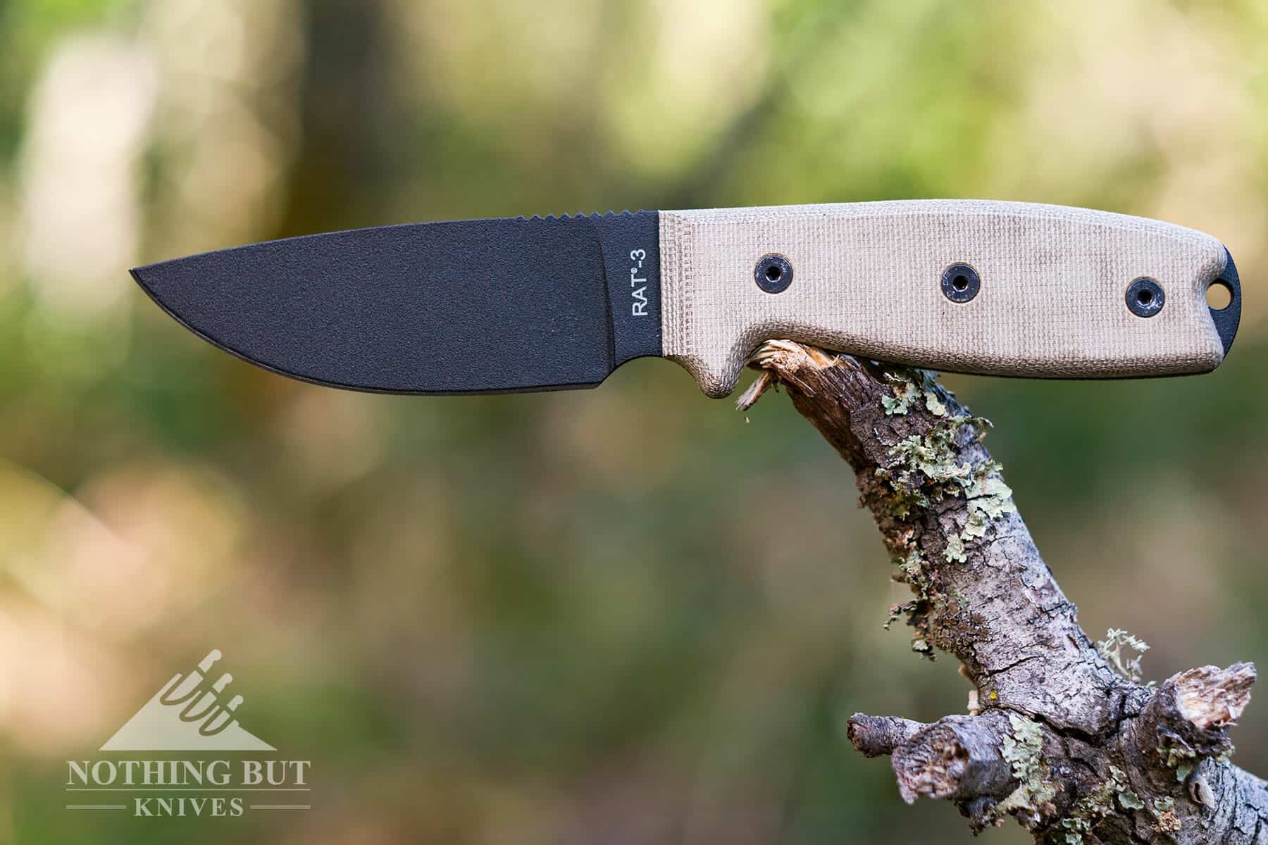 The Rat 3 is a good budget alternative to more expensive bushcraft and camping knife models.