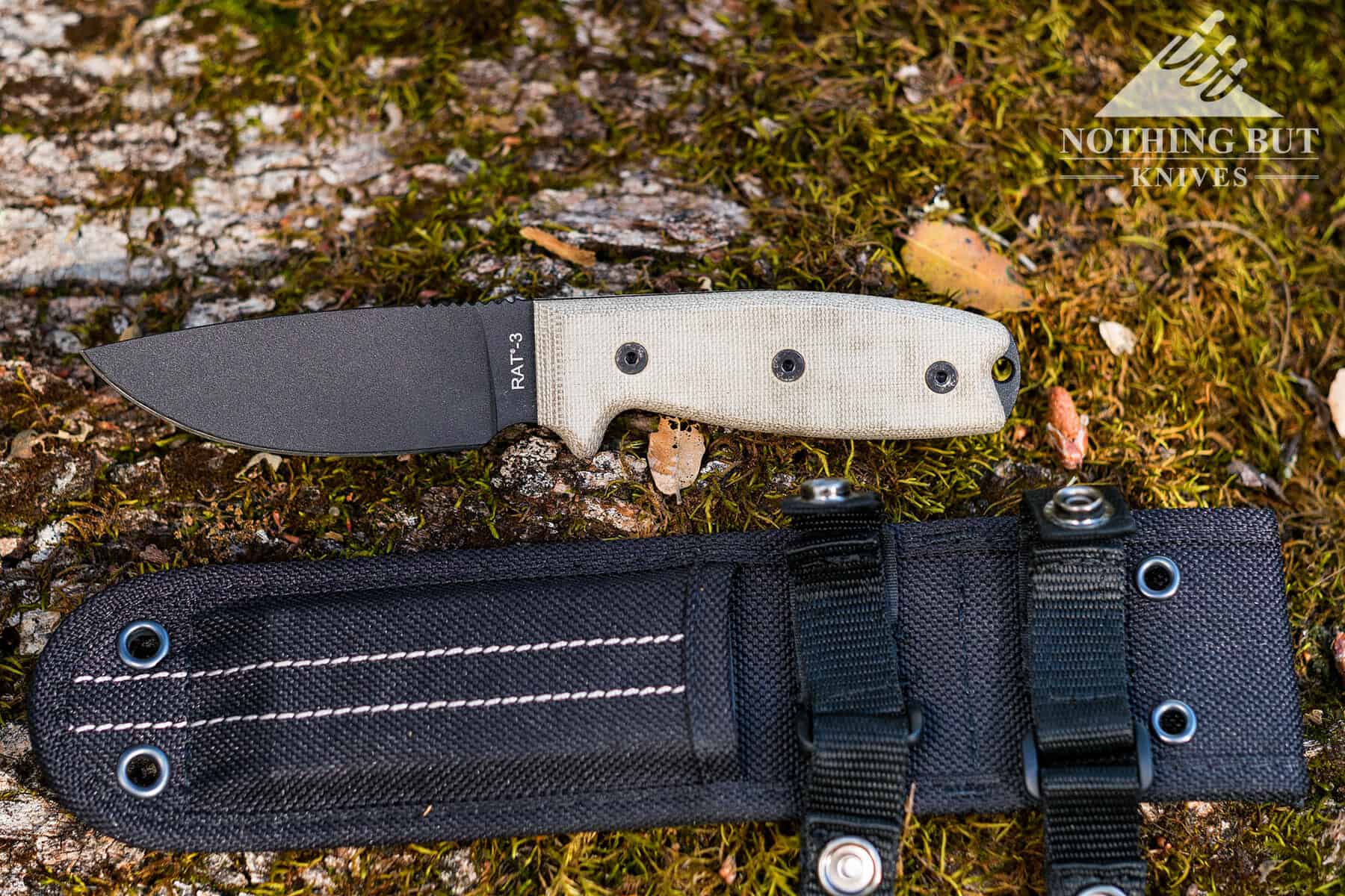 Ontario Knife Company Rat 3 Review - Image 1 The Rat 3 ships with a very versatile nylon sheath.