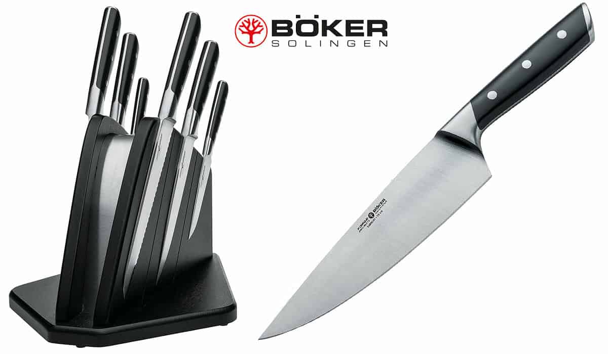 A Guide To Kitchen Cutlery By Outdoor Knife Companies - Image 7 A Guide to Kitchen Cutlery by Outdoor Knife Companies - Image 2: Boker Forged Kitchen Knife set