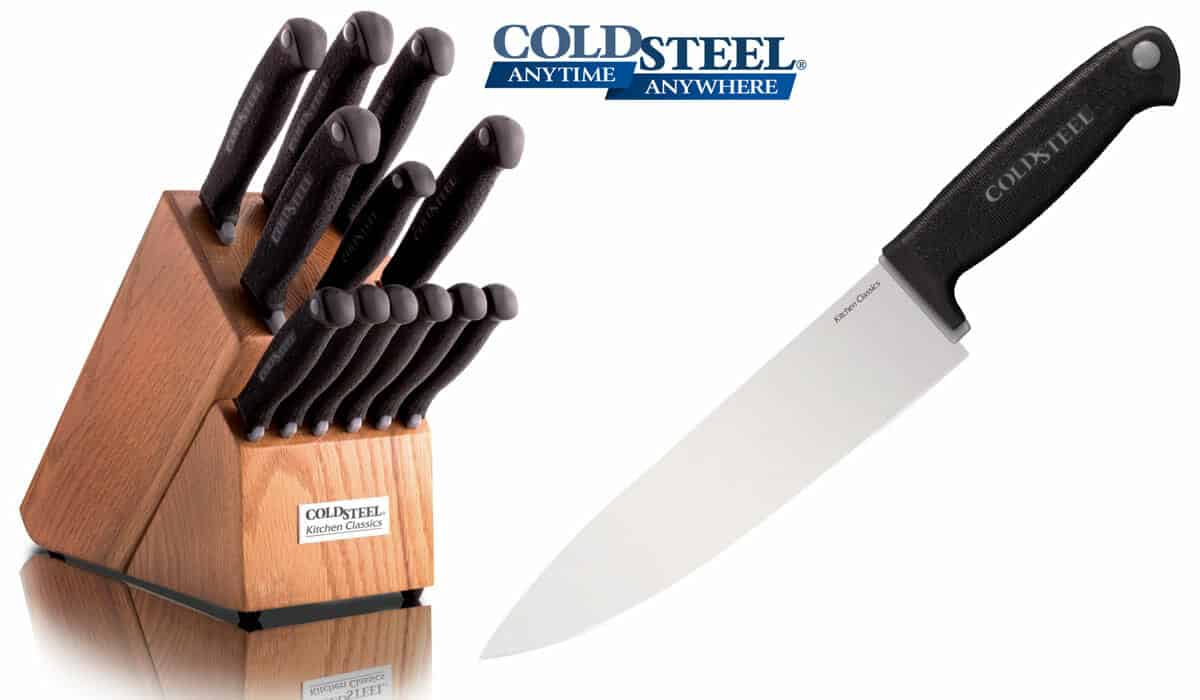 A Guide To Kitchen Cutlery By Outdoor Knife Companies - Image 12 A Guide to Kitchen Cutlery by Outdoor Knife Companies - Image 5: Cold Steel Classics Kitchen Knife Set